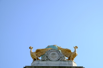赤坂迎賓館本館の鳥の装飾
