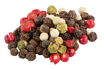 Pepper isolated on white background with clipping path