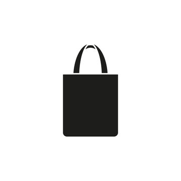 Shopping Bag Icon. Reusable Shopping Tote Bag. Vector. Flat Design.	