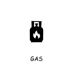 Gas flat vector icon