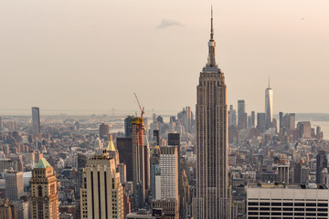 Fototapeta na wymiar Blick auf Manhattan vom Rockefeller Center