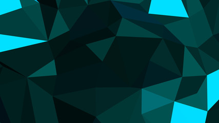Abstract polygonal background. Geometric Deep Sky Blue vector illustration. Colorful 3D wallpaper.