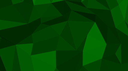 Abstract polygonal background. Geometric Dark Green vector illustration. Colorful 3D wallpaper.