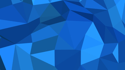 Obraz premium Abstract polygonal background. Geometric Dodger Blue vector illustration. Colorful 3D wallpaper.