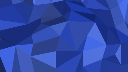 Abstract polygonal background. Geometric Royal Blue vector illustration. Colorful 3D wallpaper.