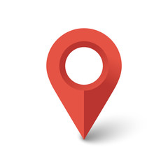 location icon isolated on white background. Vector illustration.