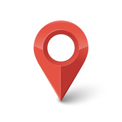 location icon isolated on white background. Vector illustration.