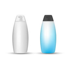 Shampoo isolated on white background. Vector illustration.