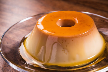 Brazilian sweet condensed milk pudding