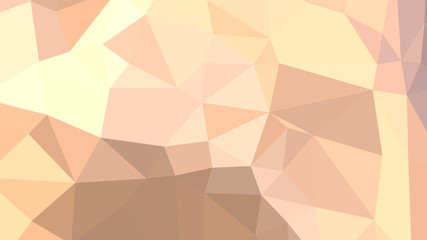 Obraz premium Abstract polygonal background. Geometric Peach Puff vector illustration. Colorful 3D wallpaper.