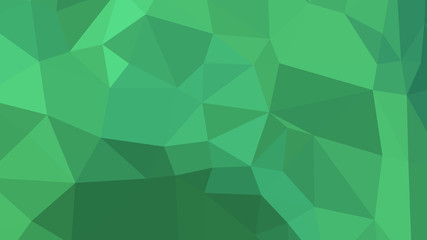 Abstract polygonal background. Geometric Medium Sea Green vector illustration. Colorful 3D wallpaper.