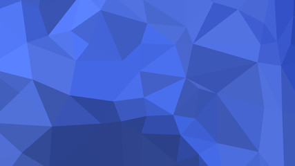 Obraz premium Abstract polygonal background. Geometric Royal Blue vector illustration. Colorful 3D wallpaper.