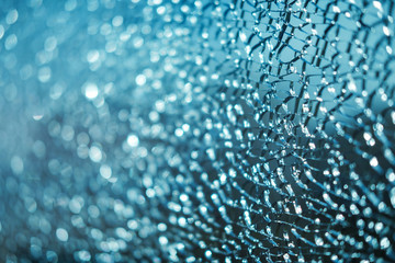  Abstract texture of cracked broken glass