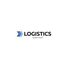 Logistics company logo. Business class logo. Icon arrow, delivery, speed of delivery, marketing. Logo for posters, banners, signs, mobile applications, web sites. Vector illustration