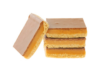 Caramel shortcake squares