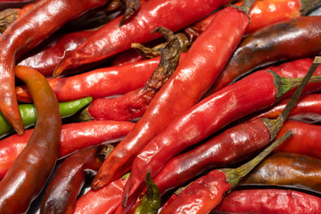 Red chilies a long-stored