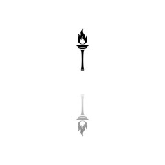 Torch icon flat