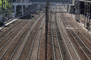Gare de tri  des trains et réseau férrovière