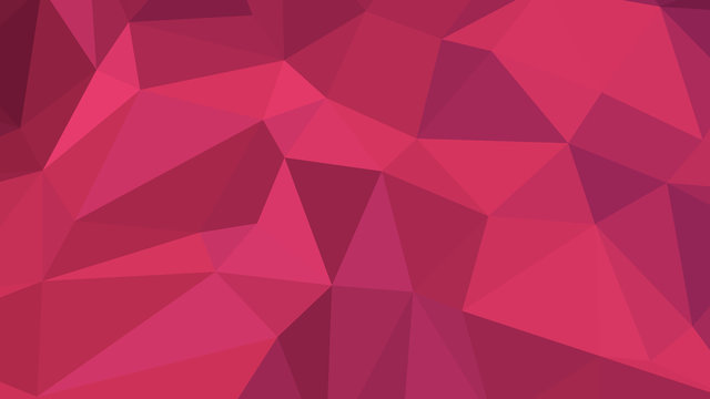 Abstract polygonal background. Geometric Maroon vector illustration. Colorful 3D wallpaper.