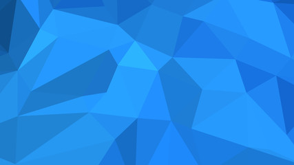 Abstract polygonal background. Geometric Dodger Blue vector illustration. Colorful 3D wallpaper.