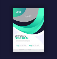 New Creative Corporate Gradient flyer design Template, Business Brochure Design, New Leaflet Design
