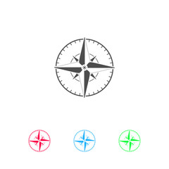 Compass icon flat