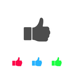 Hand Thumb Up icon flat