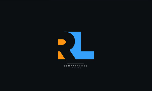 RL Letter Logo Design Icon Vector Symbol