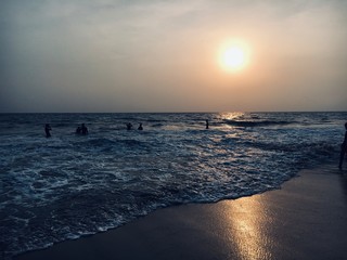 Fototapeta premium sunset over the sea