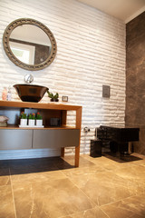 Modern bathroom in luxury house