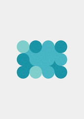 Colour Dots Universe Logo art design illustration