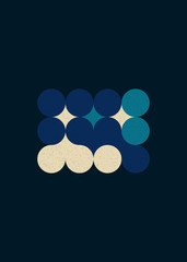 Colour Dots Universe Logo art design illustration