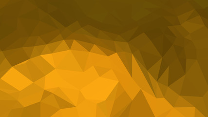Abstract polygonal background. Geometric Dark Goldenrod vector illustration. Colorful 3D wallpaper.