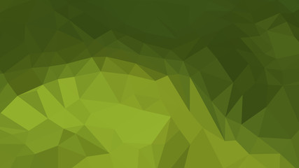 Abstract polygonal background. Geometric Olive Drab vector illustration. Colorful 3D wallpaper.
