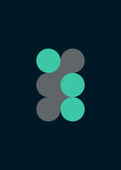 Colour Dots Universe Logo art design illustration