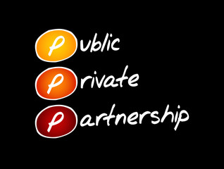 PPP - Public Private Partnership acronym, business concept background