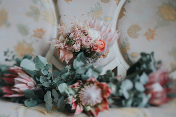 Beautiful flower background in spring. Wedding season. Flower art for important events. 