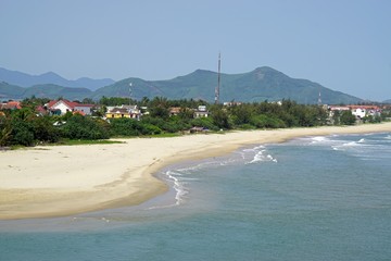 beautiful tropical coastline in vietnam