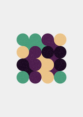 Colour Dots Universe Logo art design illustration