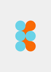 Colour Dots Universe Logo art design illustration