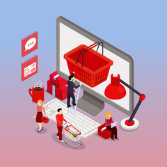 Online shopping concept