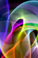 Beautiful Vibrant Curve Wave Light Motion Background Smoke Style 