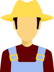 vector farmer icon