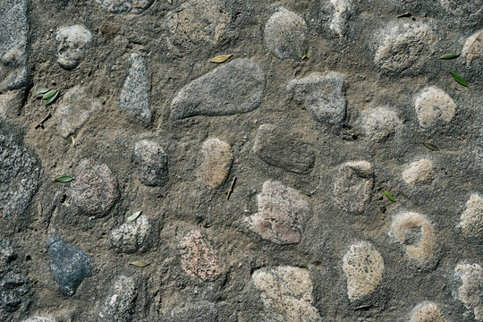 Textura de piso empedrado con formas irregulares