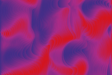 Abstract wavy background with gradient in bright colors