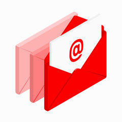 isometric email concept