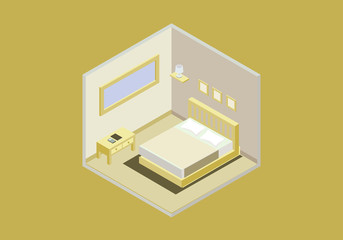 isometric break room
