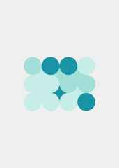 Colour Dots Universe Logo art design illustration