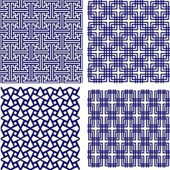 seamless pattern with geometric elements