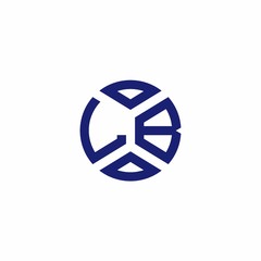 LB monogram logo with abstract shapes in modern style
